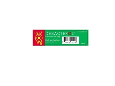 Debacterol Single Use Applicator Front Label (Debacterol Single Use Applicator Front Label)